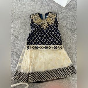 Navy blue lengha outfit